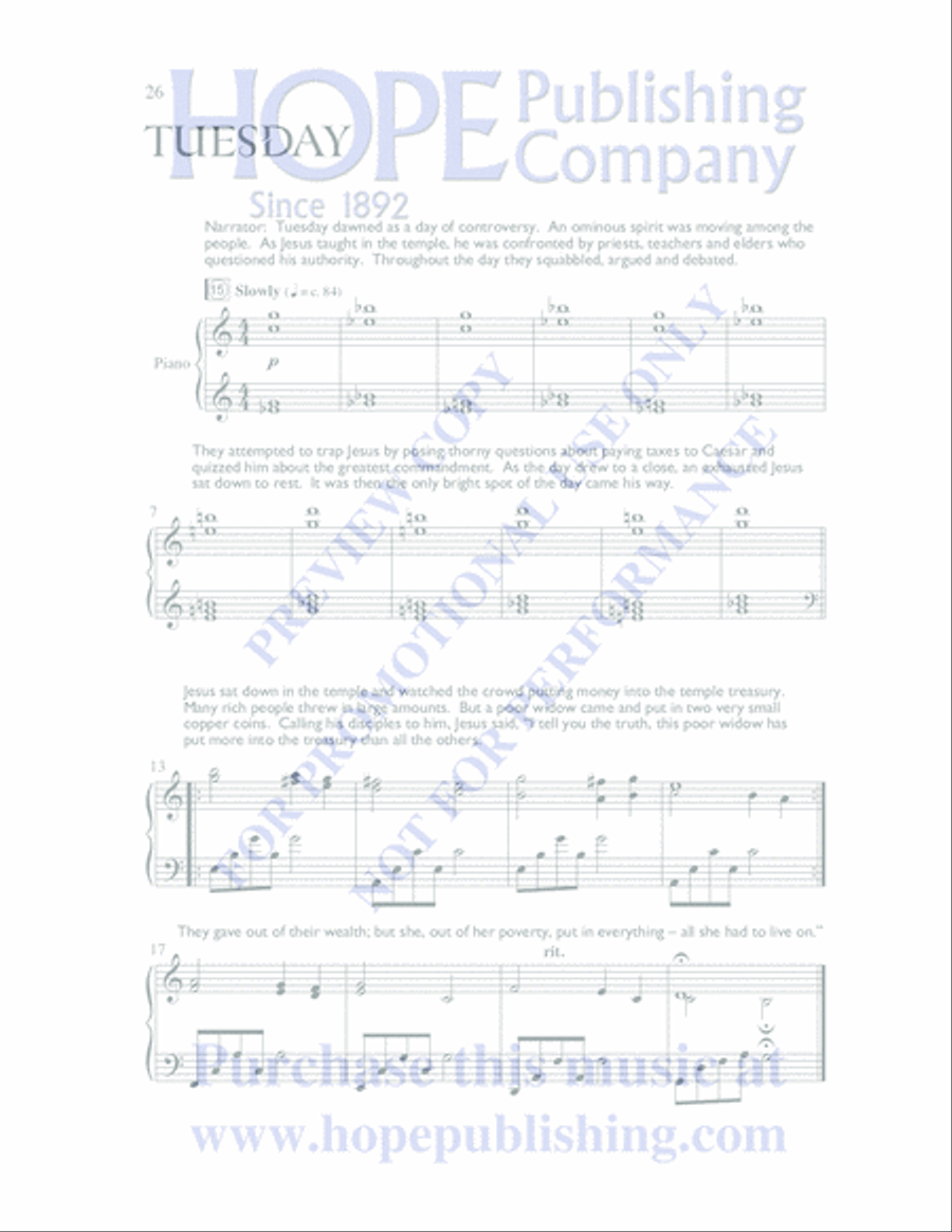 The Seven Last Days 4-Part scores gallery preview page 29