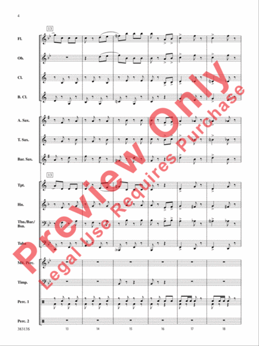The Chimes of Liberty Concert Band scores gallery preview page 5