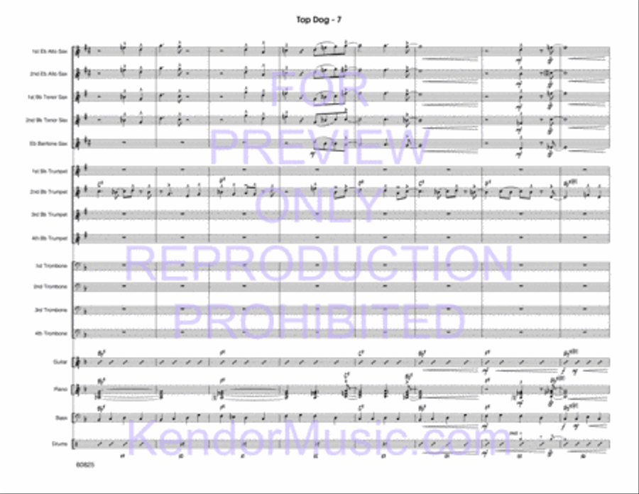 Top Dog Top Dog Jazz Ensemble scores gallery preview page 8