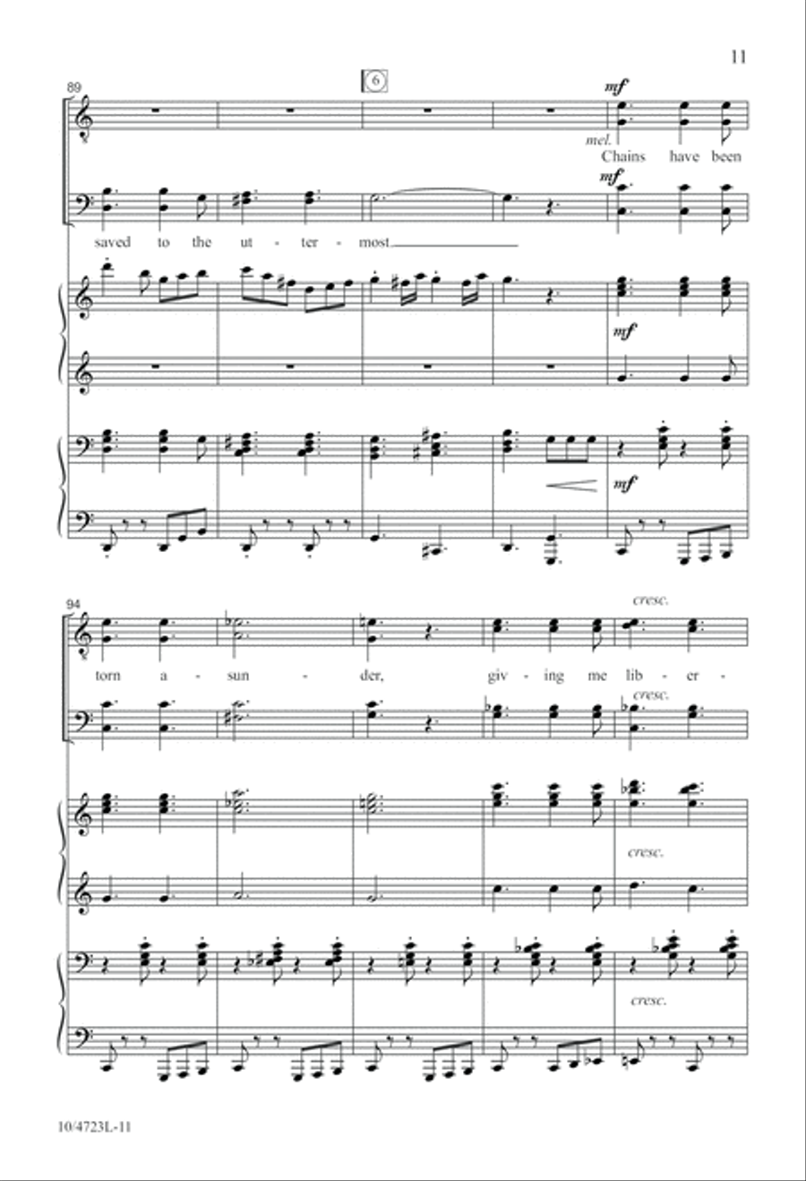 Wonderful Grace of Jesus TTBB scores gallery preview page 11