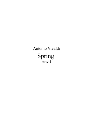 Book cover for The Four Seasons - Spring - mov1 for Violin and Cello Duet