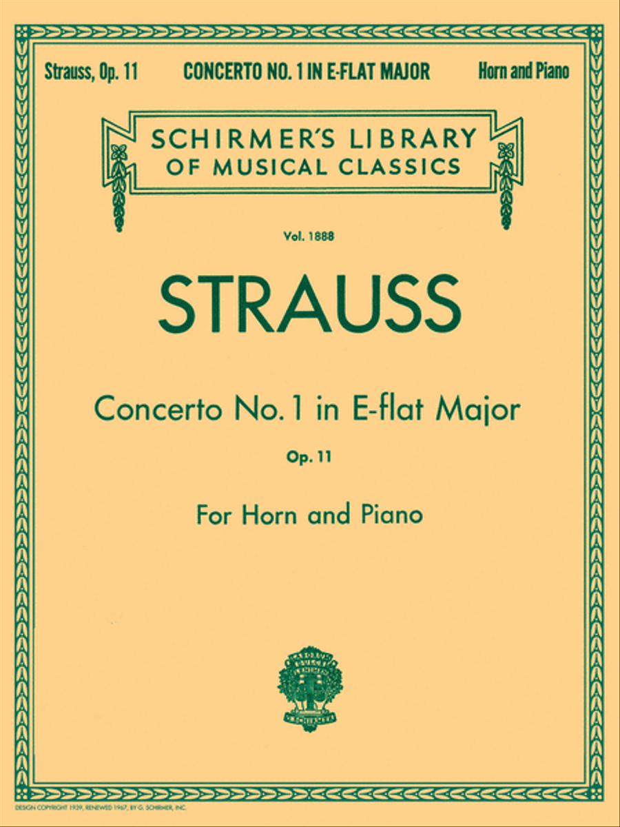 Concerto No. 1 in E Flat Major, Op. 11 Orchestra scores gallery preview page 1