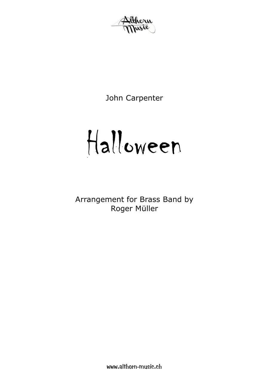 Halloween Theme Brass Band scores gallery preview page 1