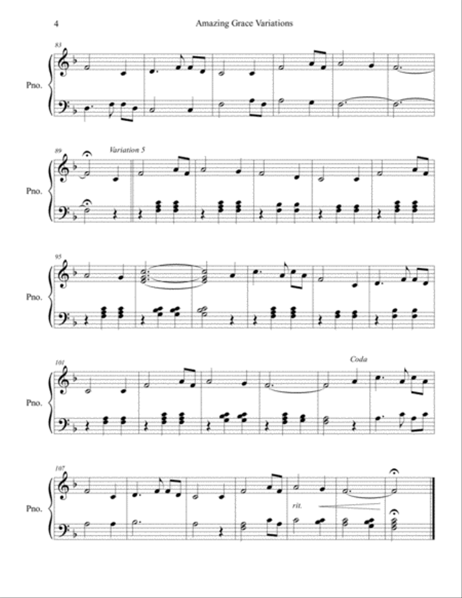 Five Hymns for Solo Piano image number null