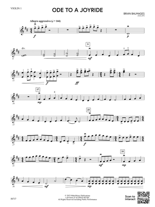 Ode to a Joyride: 1st Violin