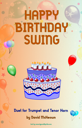 Happy Birthday Swing, for Trumpet and Tenor Horn Duet