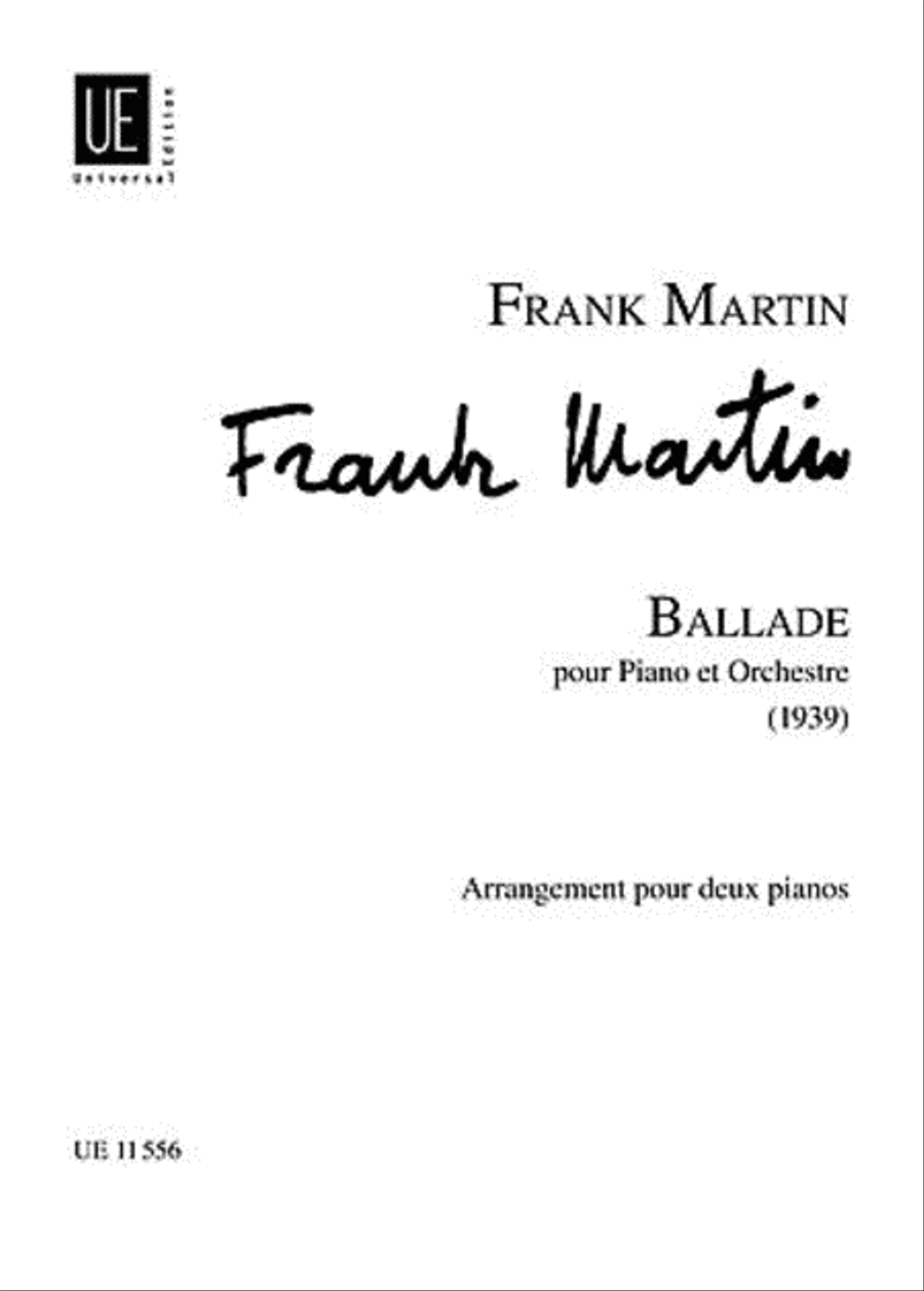 Ballade Chamber Music scores gallery preview page 1