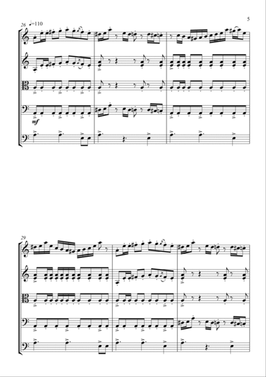 Bessarabican Hora String Quartet scores gallery preview page 6