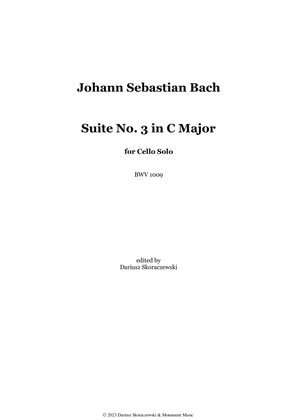 Bach - Suite No. 3 for Cello Solo in C Major, BWV 1009