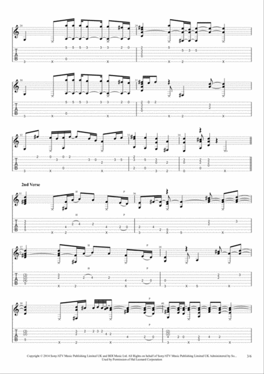 Thinking Out Loud Thinking Out Loud Electric Guitar scores gallery preview page 3