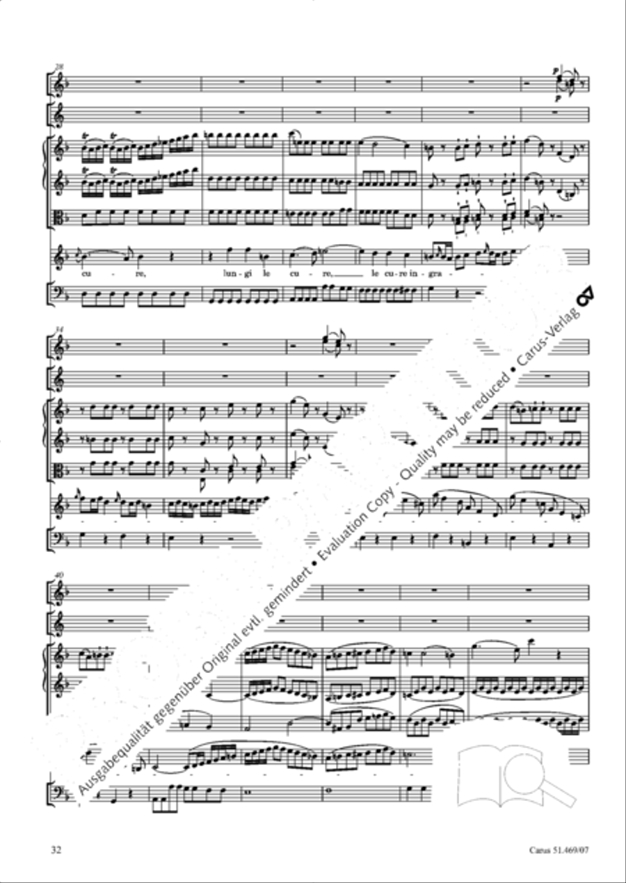 Davide penitente 4-Part scores gallery preview page 45
