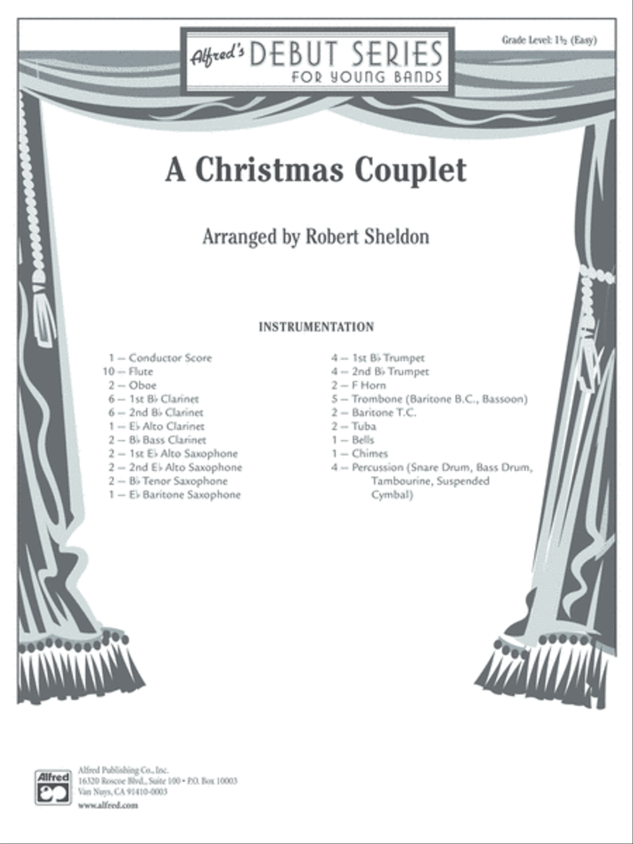 A Christmas Couplet: Score Concert Band scores gallery preview page 1