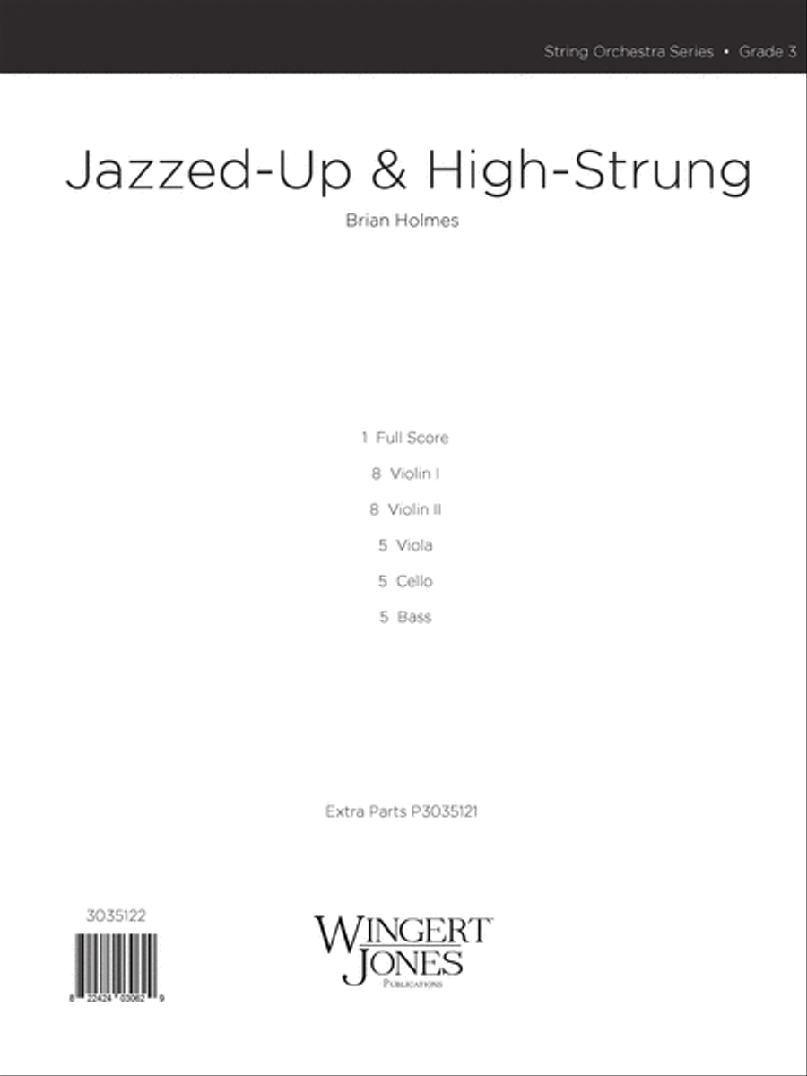 Jazzed-Up and High-Strung (Score) String Orchestra scores gallery preview page 1