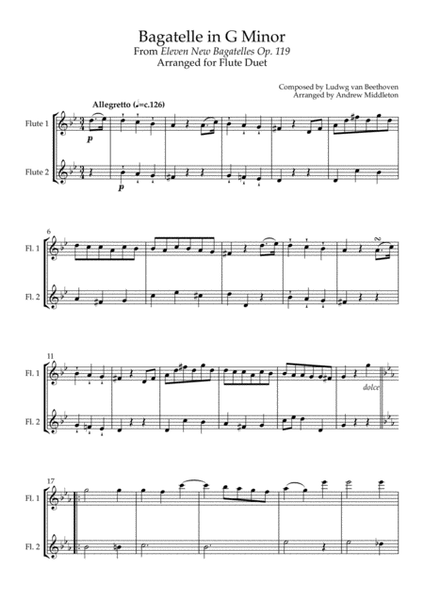 15 Duets for Beginner/Intermediate Flute image number null