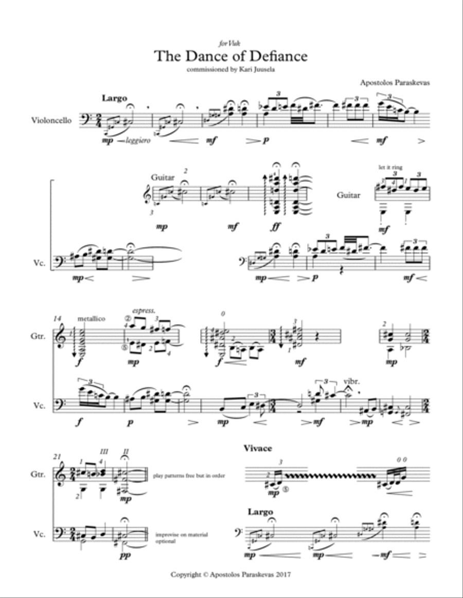 The Dance of Defiance String Duet scores gallery preview page 5