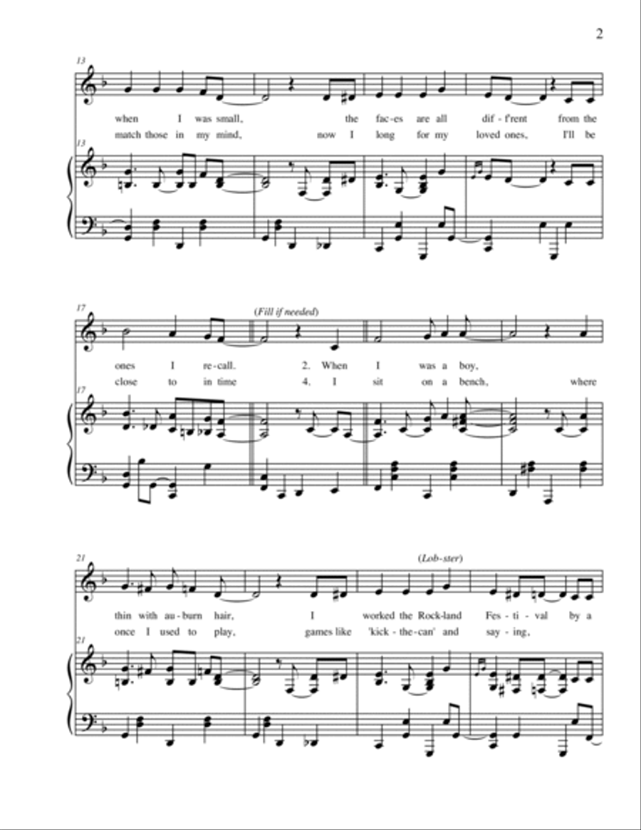 Driving Old Memories Driving Old Memories Piano Solo scores gallery preview page 2