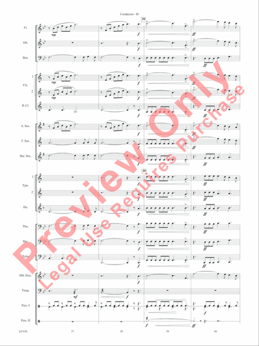 O Holy Night (Cantique de Noel) Concert Band scores gallery preview page 12