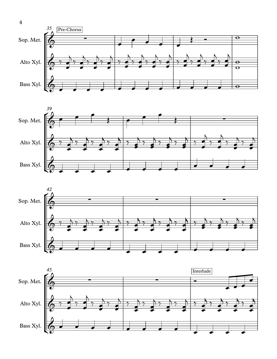 Count On Me Percussion scores gallery preview page 4