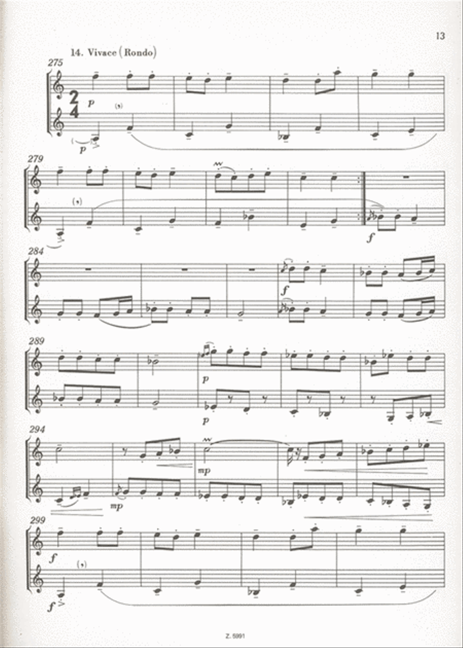 Ungaresca für 2 Holzbläser Brass Duet scores gallery preview page 2
