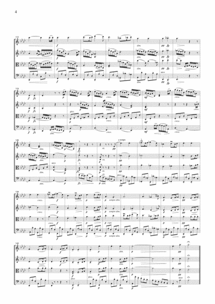 Dvorak Romance from String Quartet No.5, 2nd mvt., for string quartet, CD204