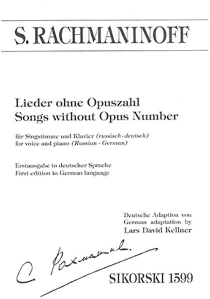 Songs Without Opus Number