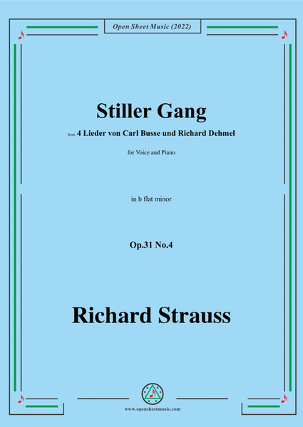 Richard Strauss-Stiller Gang,in b flat minor,Op.31 No.4 image number null