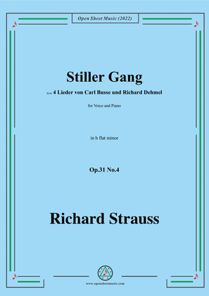 Richard Strauss-Stiller Gang,in b flat minor,Op.31 No.4