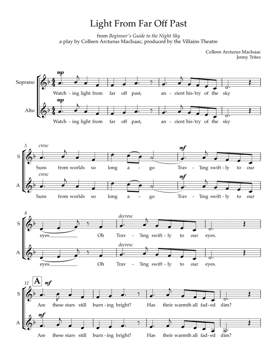 Light From Far Off Past Light From Far Off Past 3-Part scores gallery preview page 1