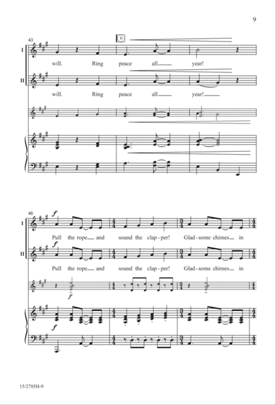 Ringing in the New Year 2-Part scores gallery preview page 10