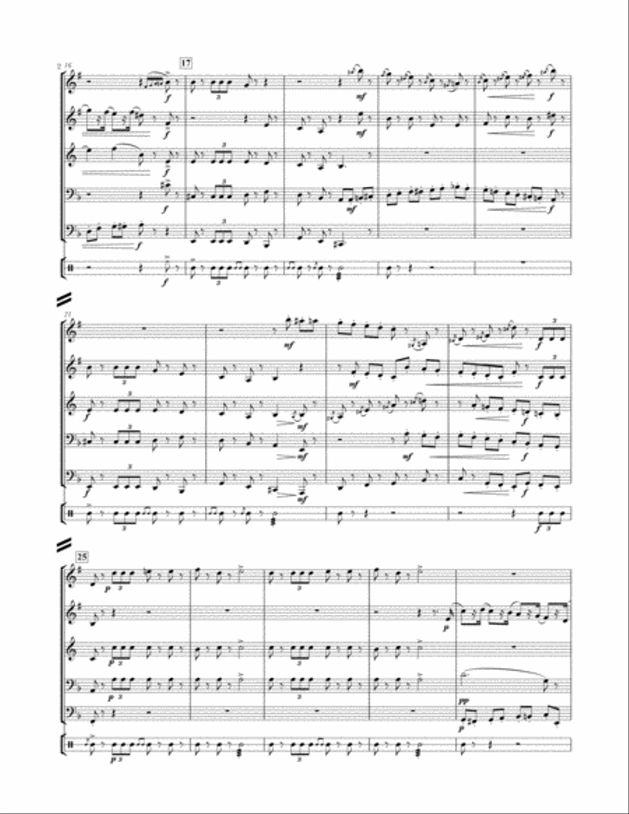 Suite from the Nutcracker for Brass Quintet image number null