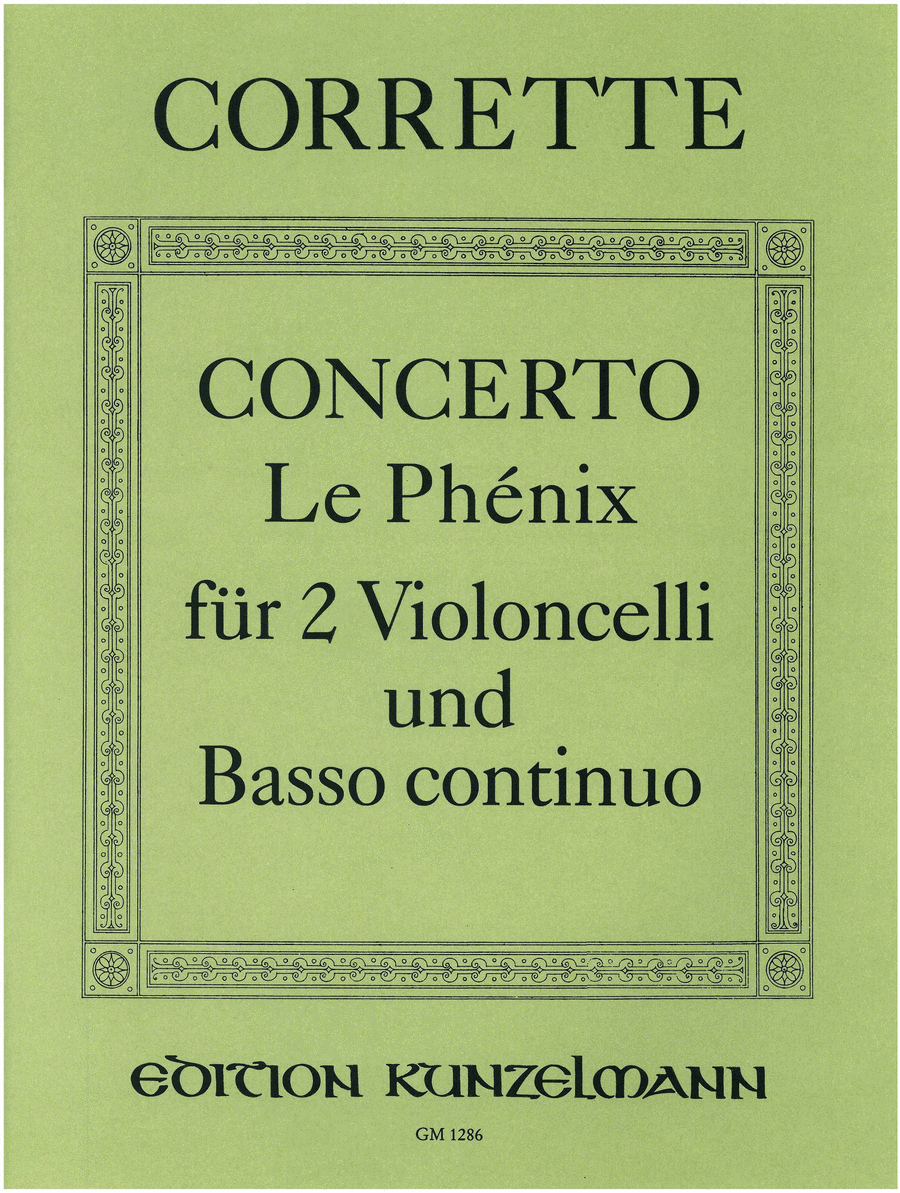 Concerto 'Le phénix' Basso Continuo scores gallery preview page 1