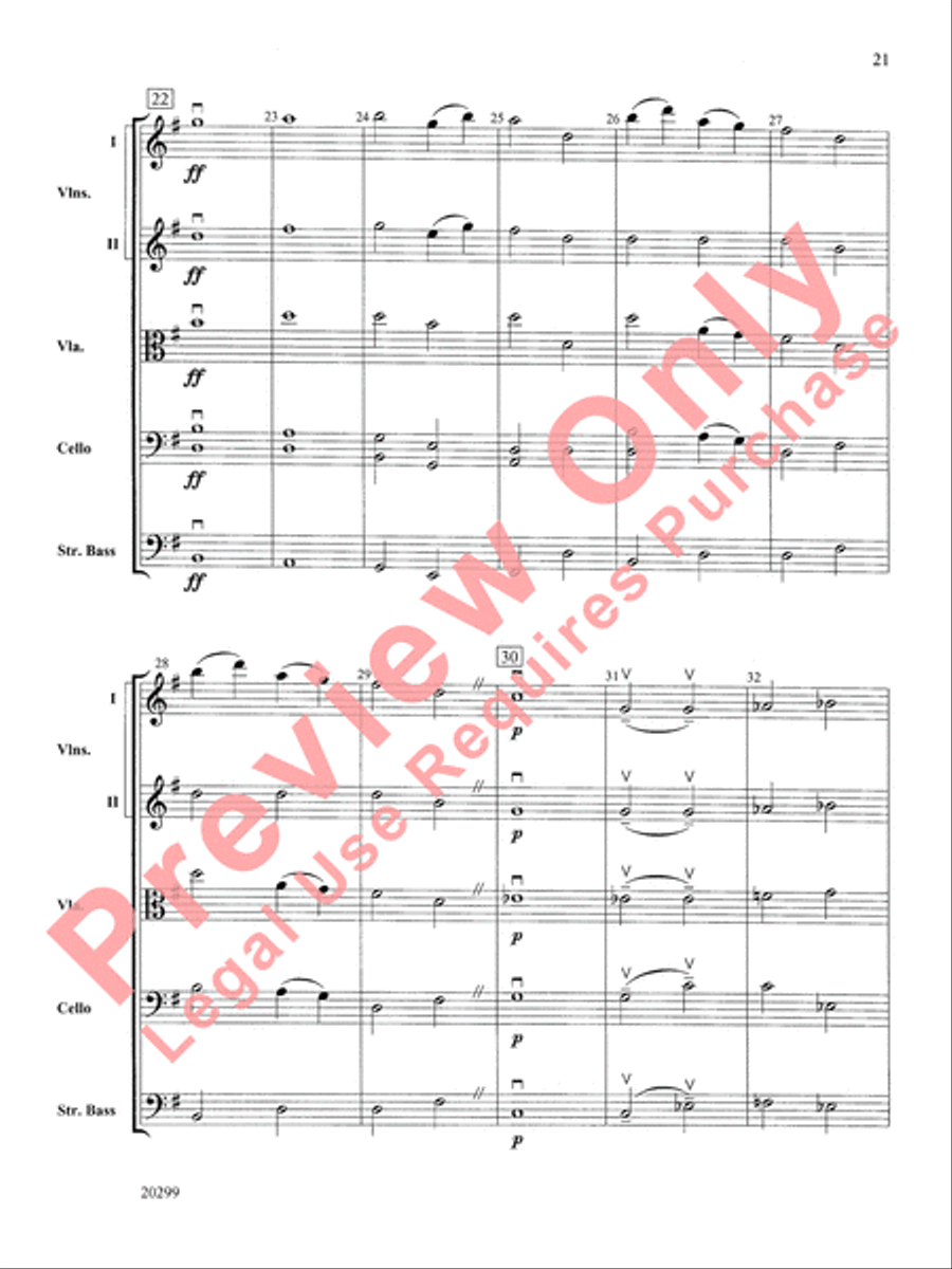 Pictures at an Exhibition, Selections from String Orchestra scores gallery preview page 22