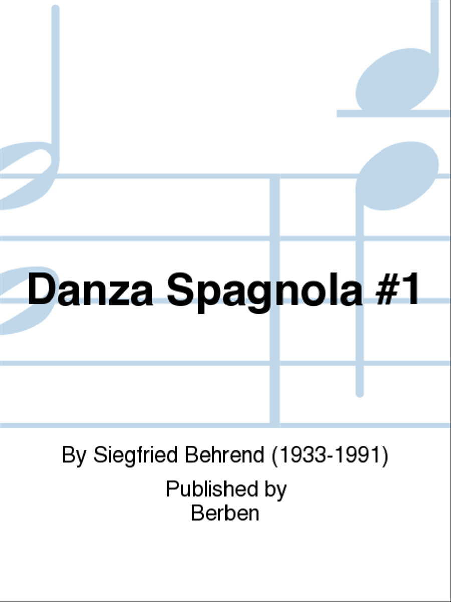 Danza Spagnola No. 1 Chamber Music scores gallery preview page 1