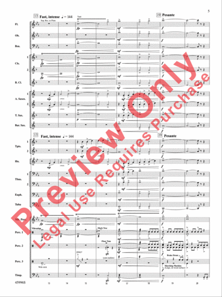 Terracotta Warriors Terracotta Warriors Concert Band scores gallery preview page 6
