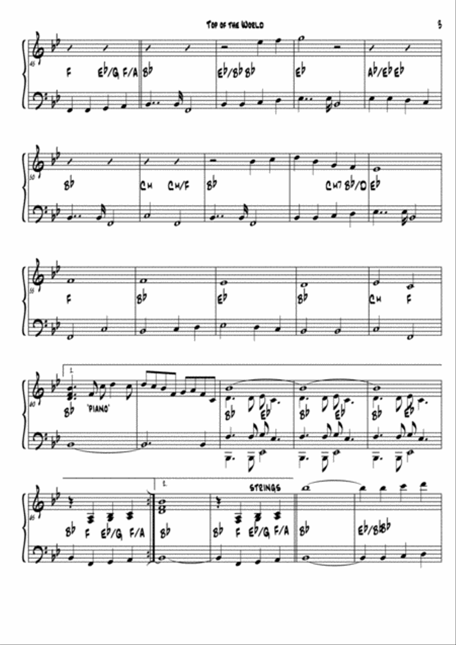 Top Of The World Small Ensemble scores gallery preview page 5