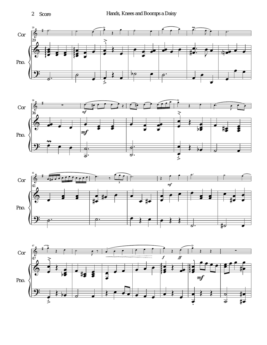 Boomps A Daisy English Horn scores gallery preview page 2