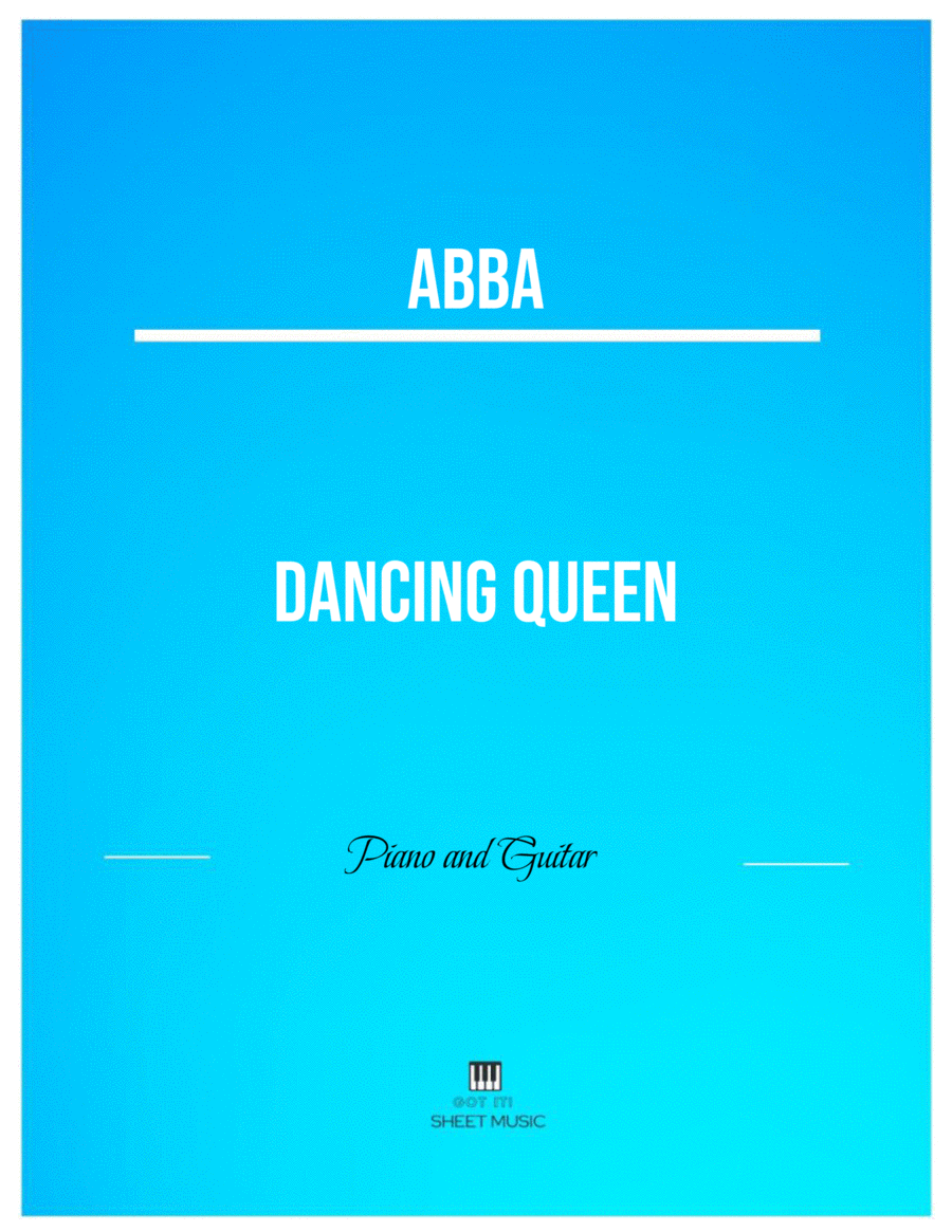 Dancing Queen Acoustic Guitar scores gallery preview page 1