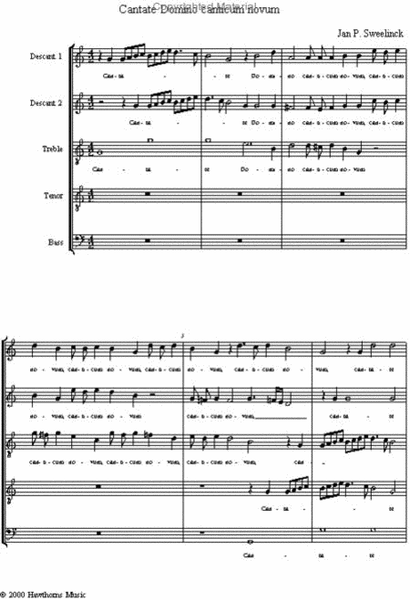 Two Motets (Cantate Domino and Gaude et Laetare) image number null