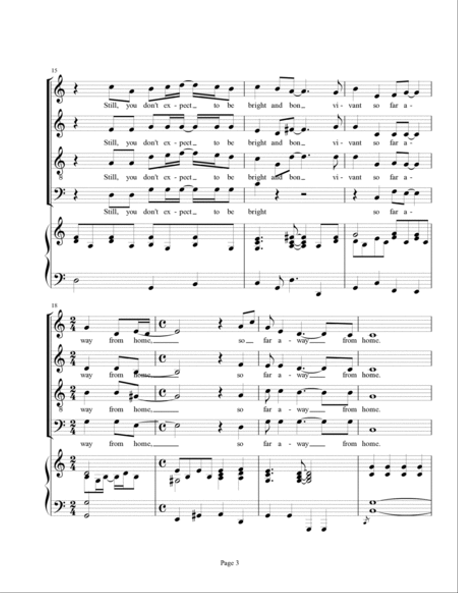 American Tune American Tune 4-Part scores gallery preview page 3