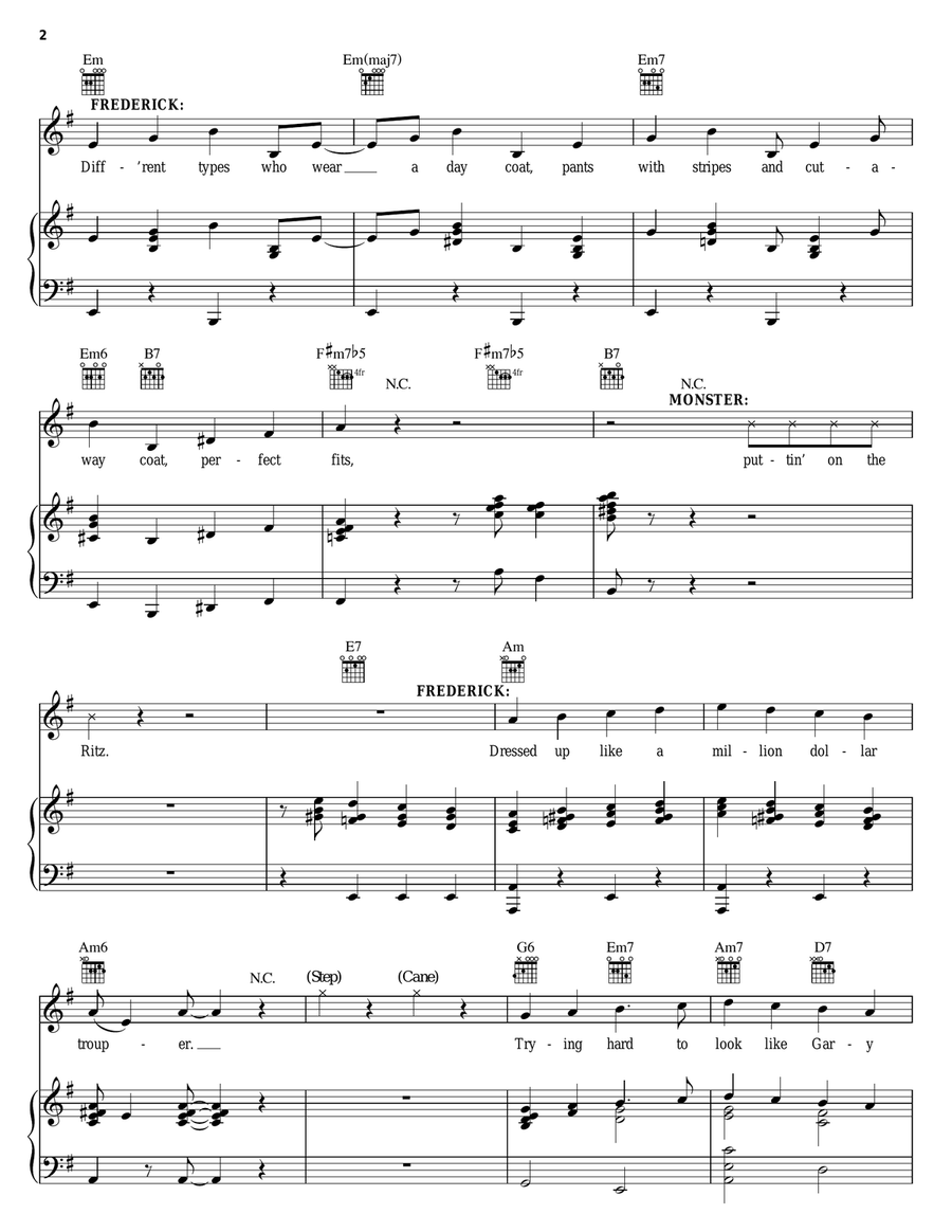 Puttin' On The Ritz Puttin' On The Ritz Piano, Vocal, Guitar scores gallery preview page 2