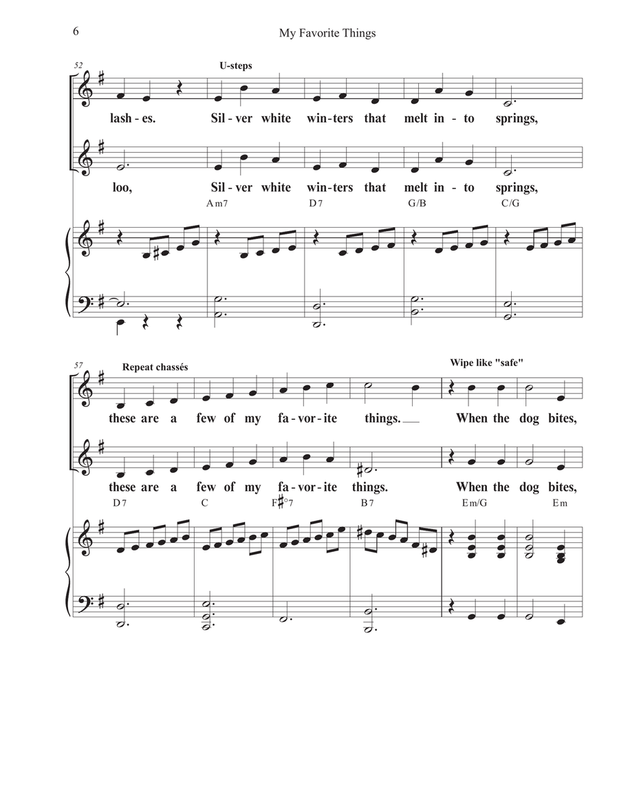 My Favorite Things 2-Part scores gallery preview page 6