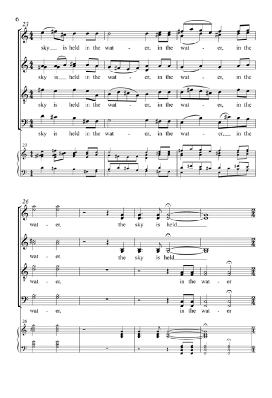 Water 4-Part scores gallery preview page 4