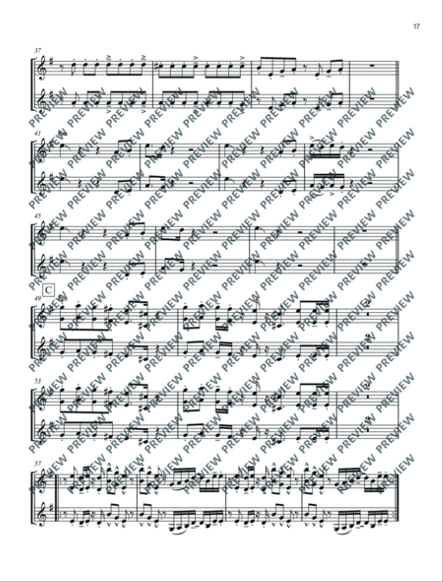 Total Funk Trumpet Trumpet Duet scores gallery preview page 18