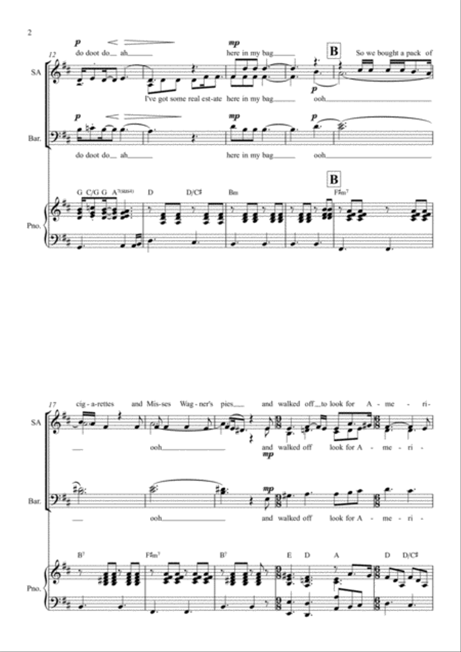America 3-Part scores gallery preview page 2