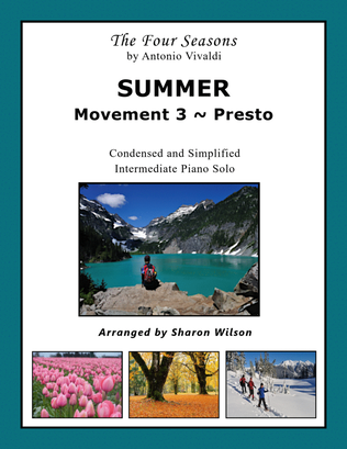 Book cover for SUMMER: Movement 3 ~ Presto (from "The Four Seasons" by Vivaldi)