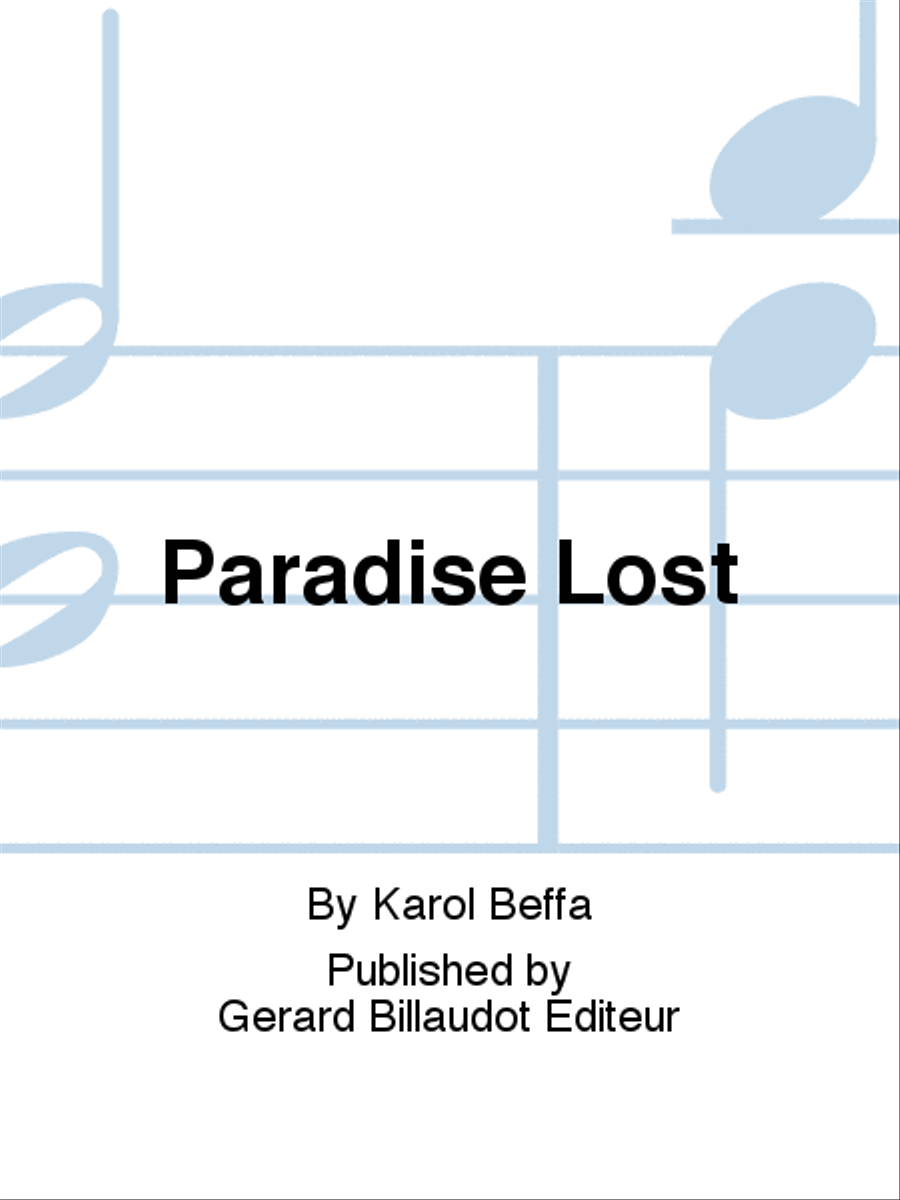 Paradise Lost Piano scores gallery preview page 1