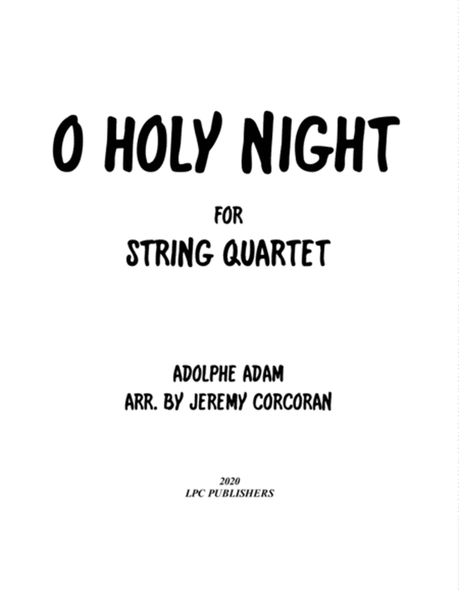 O Holy Night for String Quartet image number null