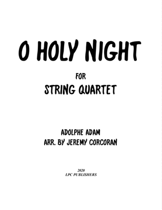 Book cover for O Holy Night for String Quartet