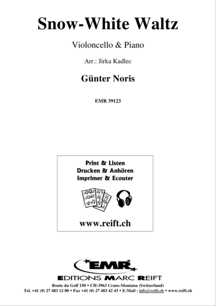 Snow-White Waltz Snow-White Waltz Piano Accompaniment scores gallery preview page 1