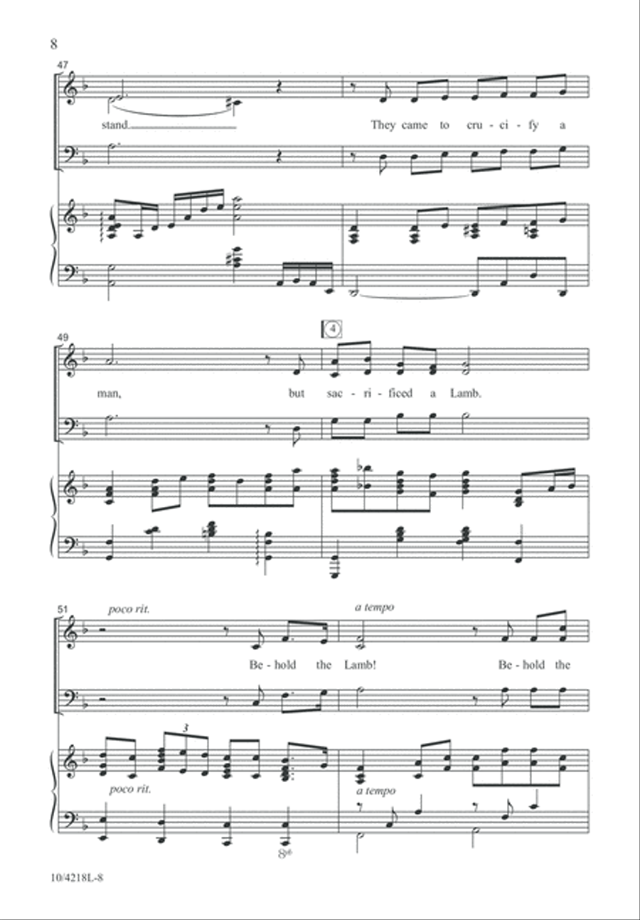 Behold the Lamb! 3-Part scores gallery preview page 9